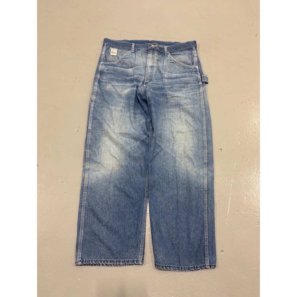 Pointer Brand Mens Carpenter Jeans Light Wash Denim Made in USA Workwear 36x28
